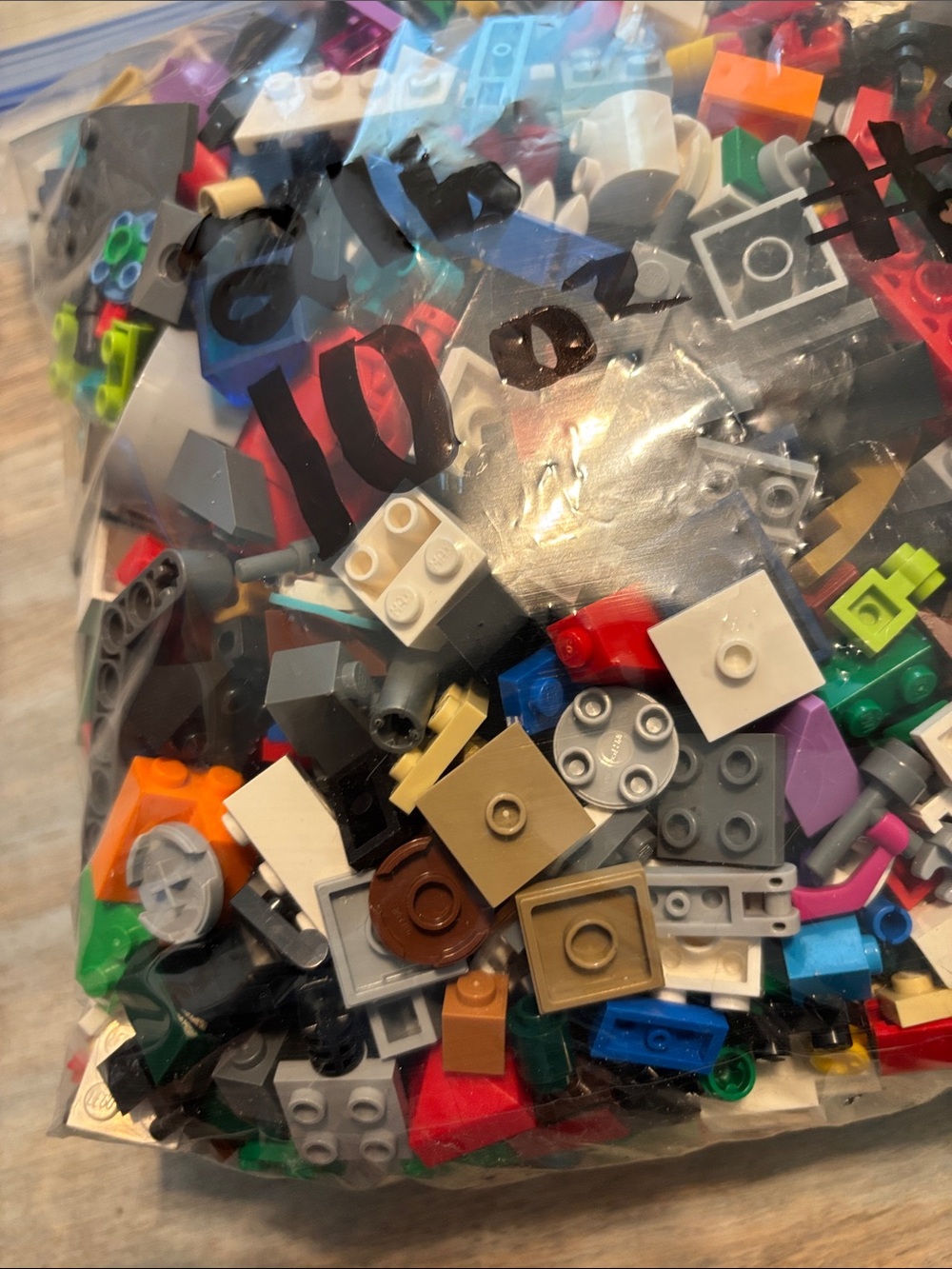 Mixed Small Building Brick Lot - Multi-Color Bag 2lb 10oz (Lot #2) - Picture 4 of 8
